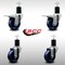 Service Caster 3.5'' SS Solid Poly Swivel 1-3/4'' Expanding Stem Caster Set 2 Total Lock Brakes, 4PK SCC-SSEXTTL20S3514-SPUS-2-S-2-134 - alternate 3